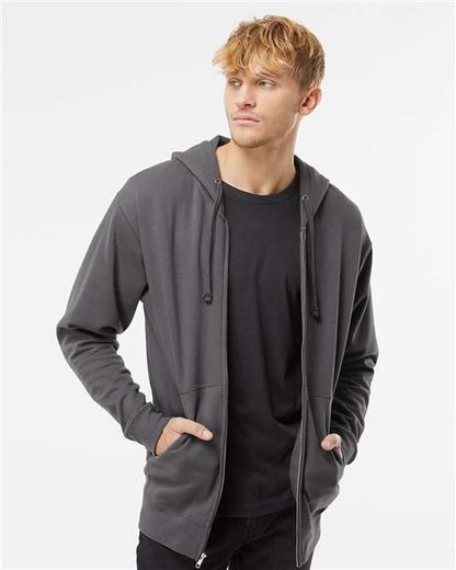 Independent Trading Co Midweight Hooded Full-Zip Sweatshirt SS4500Z