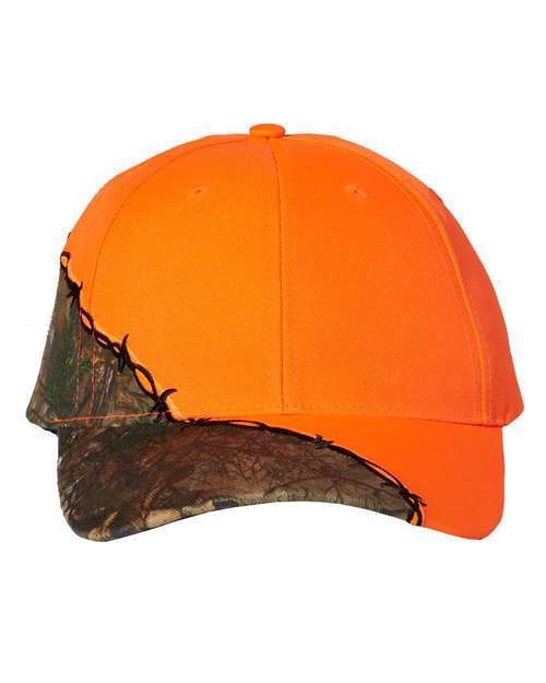 Kati License LC4BW Realtree AP, Barbed Wire, Cap, Snow, Blaze, Camo, Hat