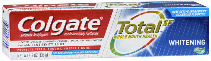 COLGATE TOTAL WHITENING GEL 4.8OZ