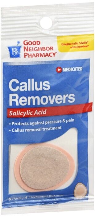 GNP Callus Removers Pads 6ct salicylic acid TOPICAL ADH. PATCH 40 %