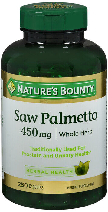 SAW PALMETTO 450MG CAPS 250CT NATURES BOUNTY