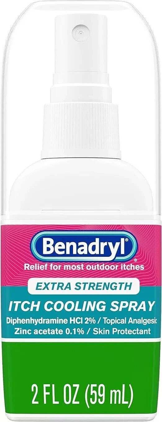 BENADRYL ITCH STOP MAX STRENGTH SPRAY 2OZ   x 2