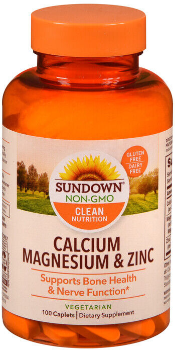 CALCIUM/MAG/ZINC CAPLET 100CT SUNDOWN