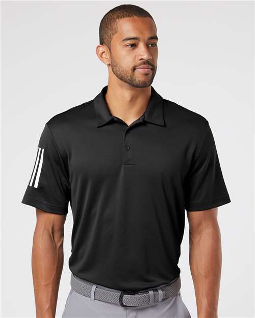 Adidas Floating 3-Stripes Polo Sport Shirt A480 S-4XL Golf Business Casual