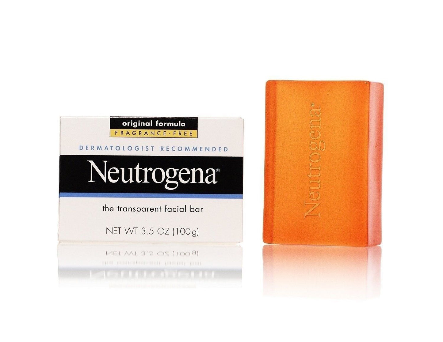 Neutrogena Transparent Facial Bar, Original Formula Fragrance Free, 3.5 Oz