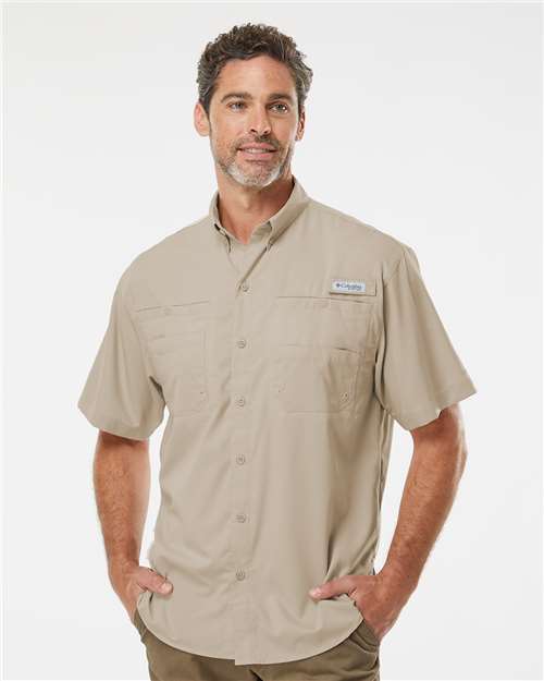 Columbia Short Sleeve Shirt, Ripstop Men’s PFG Tamiami II 128705