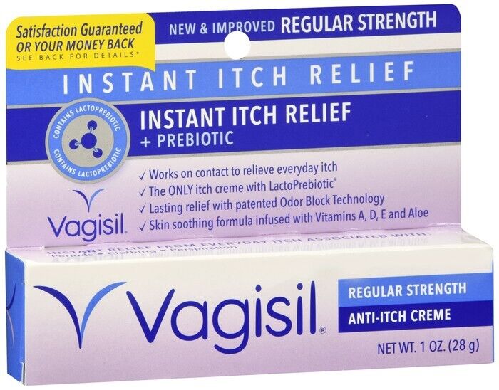 Vagisil Anti Itch Creme Regular Strength Skin Soothing Formula Nongreasy 1 oz