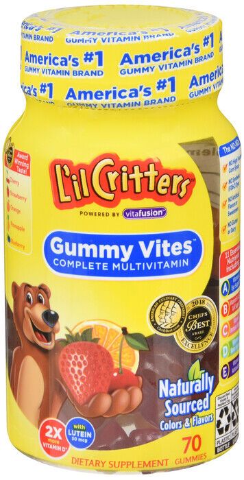 Lil Critters Child Multivitamin Gummy 70 count