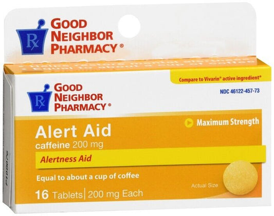 GNP ALERT AID CAFFEINE 200MG TABLETS 16CT  COMPARE TO VIVARIN