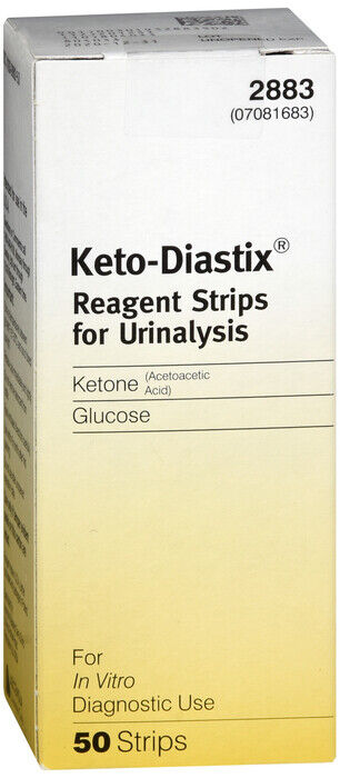 KETO-DIASTIX REAGENT STRIP 50CT