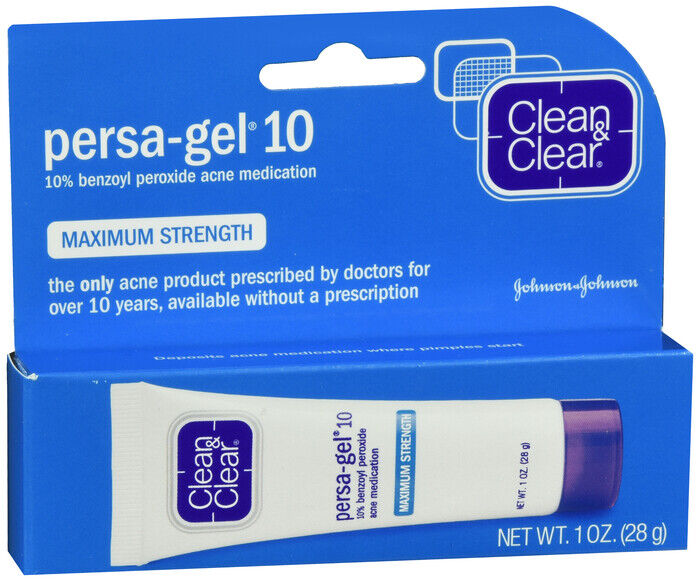 PERSAGEL 10% MAX STRENGTH CREAM 1OZ   benzoyl peroxide TOPICAL GEL (GRAM) 10 %