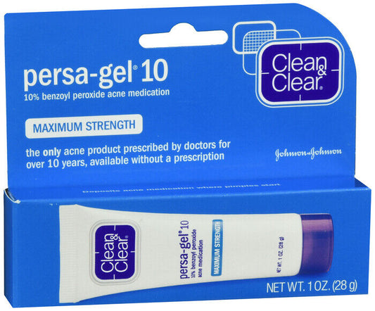 PERSAGEL 10% MAX STRENGTH CREAM 1OZ   benzoyl peroxide TOPICAL GEL (GRAM) 10 %