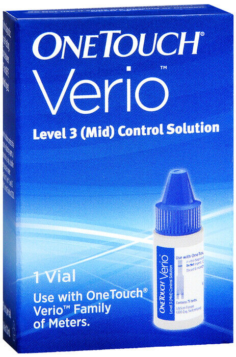 OneTouch Verio Level 3 Control Solution Vial For Test Strip & Glucose Meter 1 Ct