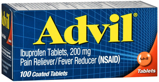 ADVIL TABLET 100CT   ibuprofen ORAL TABLET 200 MG