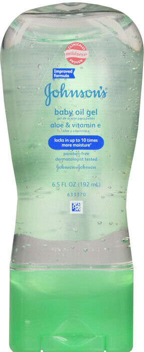 JOHNSONS BABY OIL GEL ALOE & VITAMIN E 6.5OZ