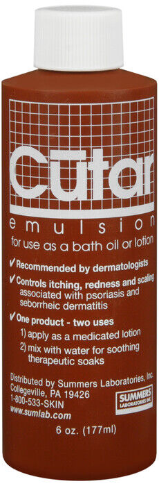 CUTAR EMULSION COAL TAR SOLUTION 6OZ   coal tar TOPICAL EMULSION 7.5 %