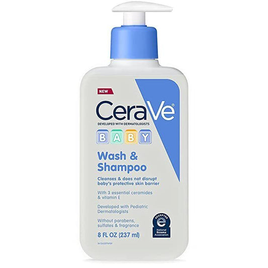 CERAVE BABY WASH & SHAMPOO 8OZ