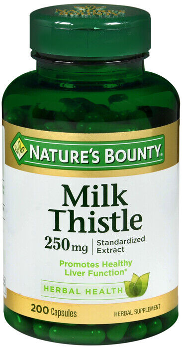 MILK THISTLE 250MG CAPS 200CT NAT BOUNTY