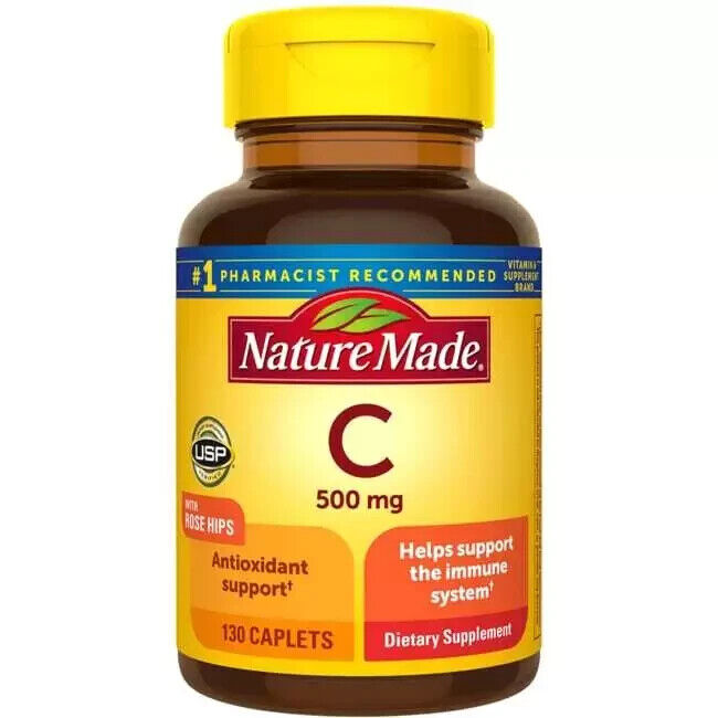 VIT C 500MG W/ROSE HiPS TAB 130CT NATURE  MADE