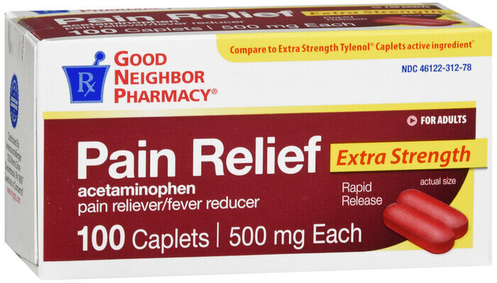 GNP PAIN RELIEF RAPID RELEASE 500MG CPL 100CT   acetaminophen