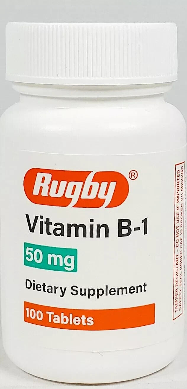 Rugby Vitamin B-1 50mg Tablets 100ct -Exp Date 11-2025-