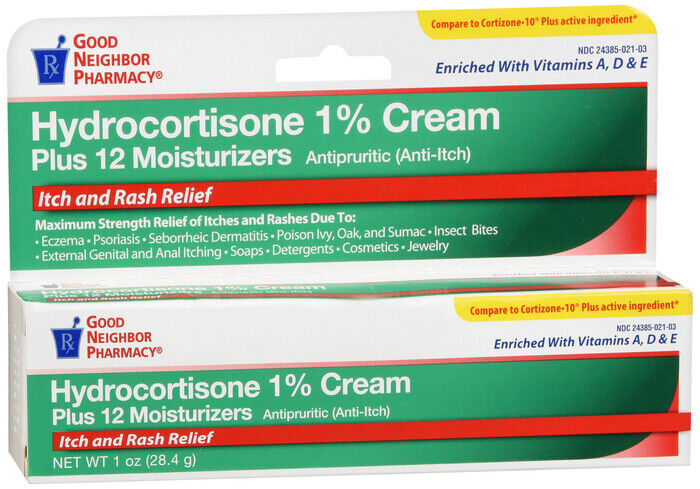 GNP HYDROCORTISONE  1 %+ 12 MOISTURIZERS  CREAM 1 OZ