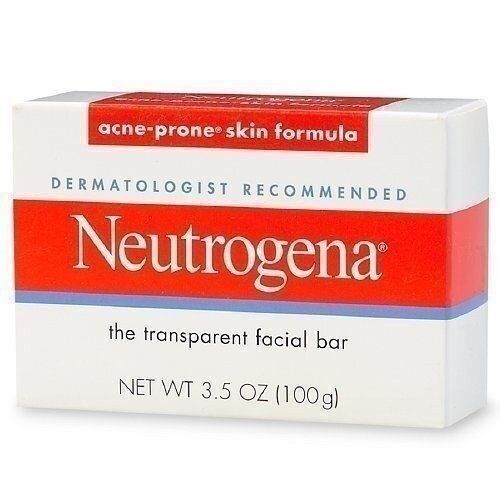 Neutrogena Acne Prone Skin Formula Transparent Facial Bar Soap 3.5oz