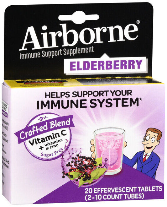 AIRBORNE EFFERVESCENT TAB ELDERBERY 20CT