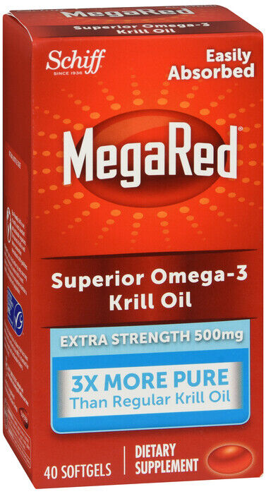 MEGARED OMEGA-3 KRILL OIL 500MG SGC 40CT