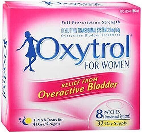 Overactive Bladder Transdermal Patch, 8 Count (Pack of 3)