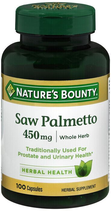 Nature's Bounty Extra Strength Saw Palmetto 450mg, 100 capsules