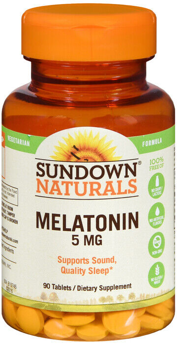 MELATONIN 5MG EXTRA STRENGTH TABLETS 90CT SUNDOWN