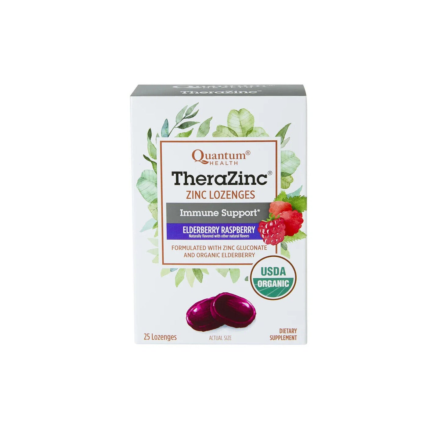 QUANTUM THERAZINC ELDERBERRY/RASPBERRY  LOZ 25CT