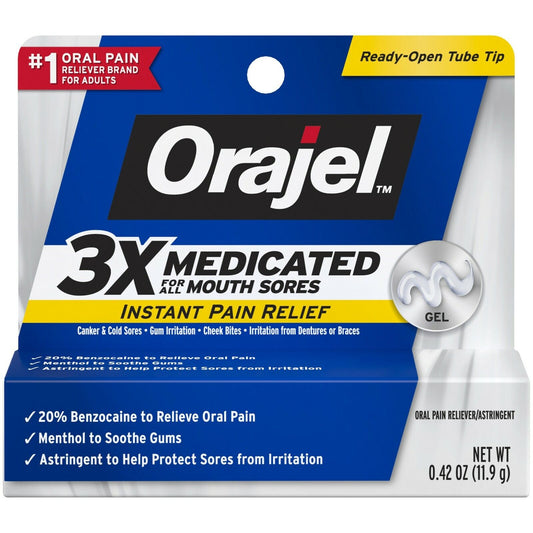 Orajel Mouth Sore Medicine, Gel, 0.42oz