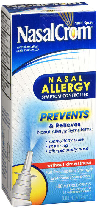 Nasalcrom Nasal Spray Allergy Symptom Controller Non Drowsy Easy to Use 0.88 oz