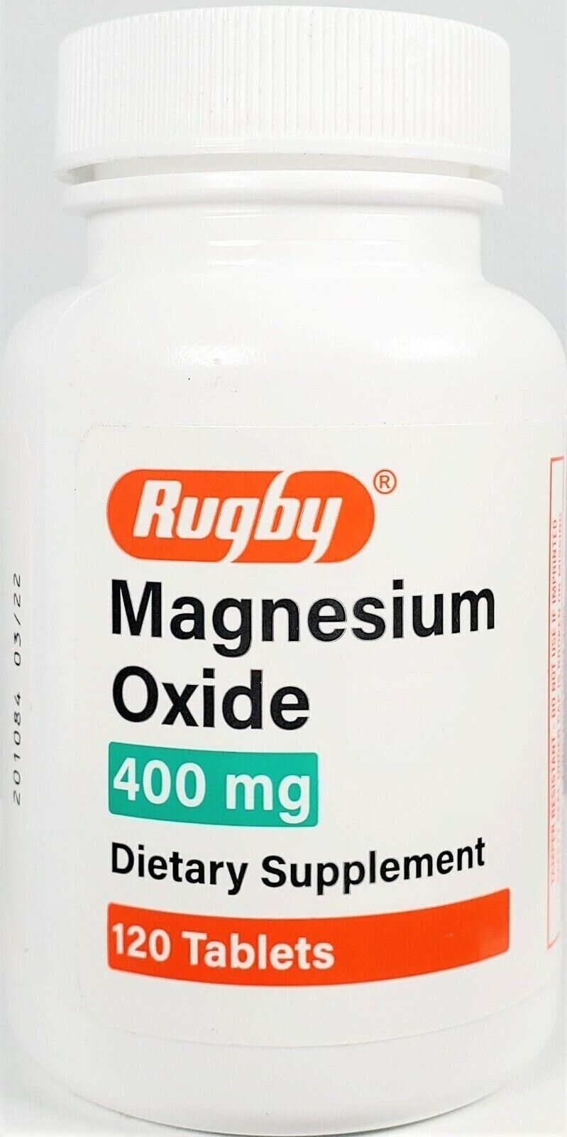 Rugby Magnesium Oxide 400 mg 120 Tablets