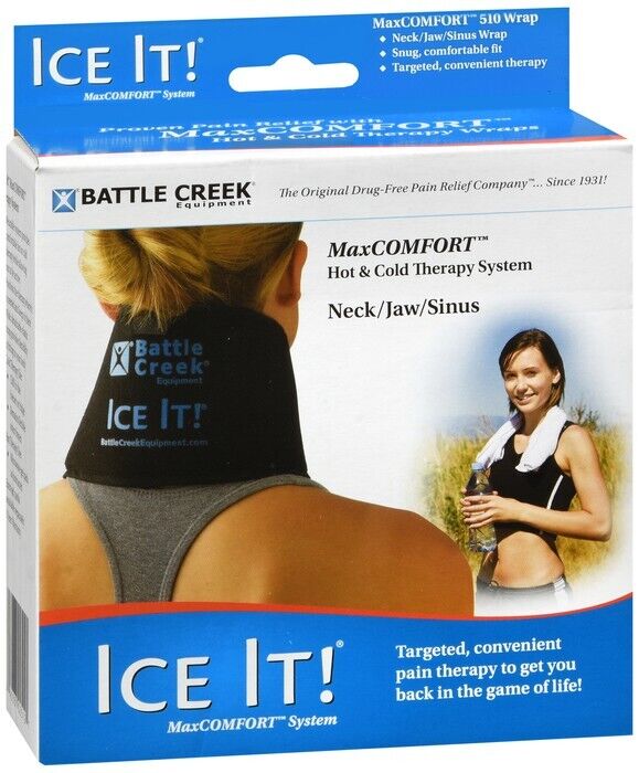 Ice It Deluxe Cold Therapy System for Neck/Jaw/Sinus, 4-1/2'' x 10''