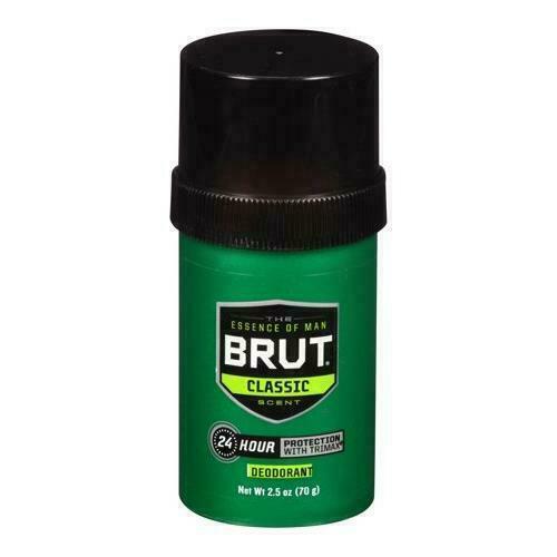 BRUT Deodorant SOLID ROUND Original Fragrance 2.50 oz (2 pack)