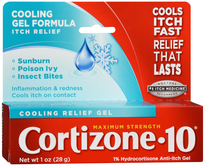 CORTIZONE-10 COOL RELIEF GEL 1OZ   hydrocortisone TOPICAL GEL (GRAM) 1 %