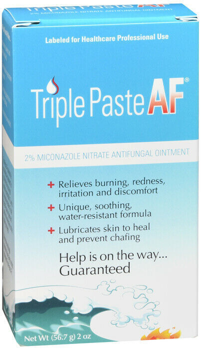 Triple Paste AF Miconazole Nitrate 2% Antifungal Ointment Unique Soothing 2oz