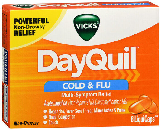 DAYQUIL COLD FLU LIQUICAP 8CT