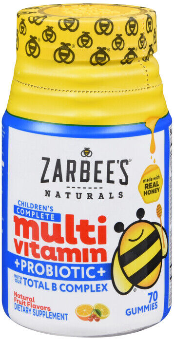 ZARBEES MULTI +PROBIOTIC CHILD GUMMY 70CT