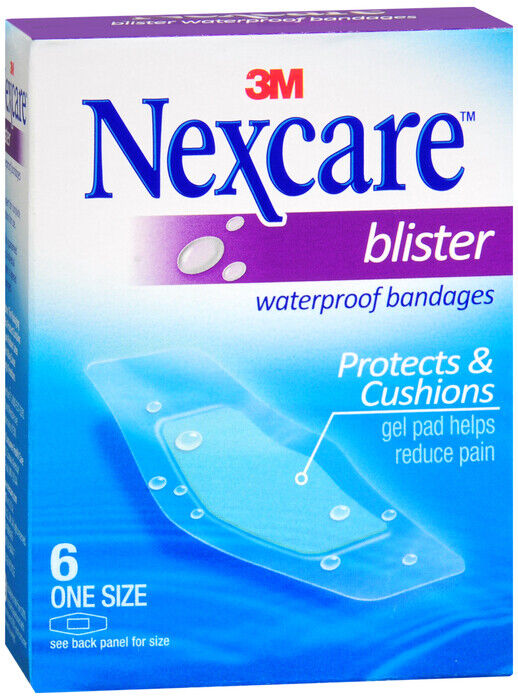 NEXCARE BLISTER BANDAGE WATERPROOF 6CT