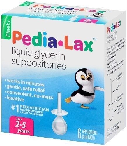 PEDIALAX RECTAL APPLICATOR  LIQUID GLYCERIN SUPPOSITORY 6 COUNT