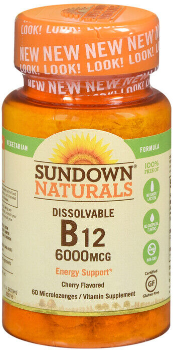 VIT B12 6000MCG TABLET 60CT SUNDOWN