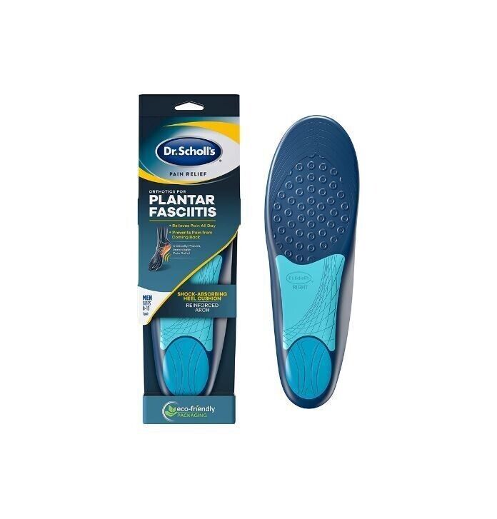 Dr.Scholls Heel Pain Orthotics MEN Plantar Fasciitis  ( 1 Pair )