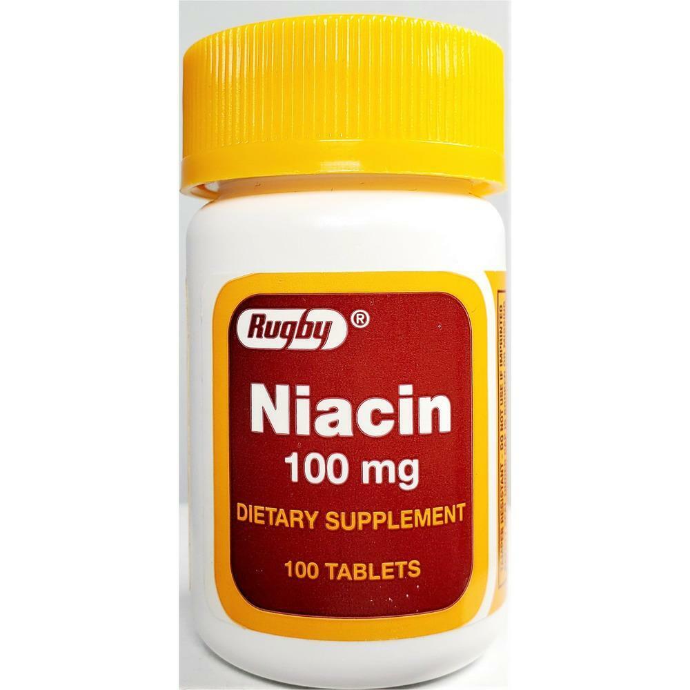 RUGBY NIACIN, 100 MG 100 TABLETS