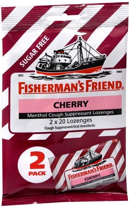 FISHERMAN S FRIEND BAG LOZ SUGAR/FREE CHERRY 40CT