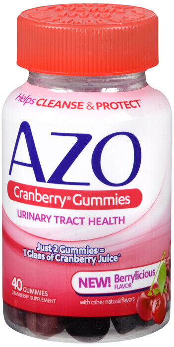 AZO CRANBERRY GUMMIES 40CT   cranberry fruit concentrate ORAL TAB CHEW 250 MG