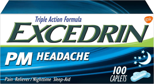 EXCEDRIN PM TRIPLE ACTION CAPLET 100CT